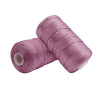 Uiopa Macrame Cord 1.5mm x 400m, Nylon Macrame Yarn for Crochet and Knitting, Light Bean Paste Crochet Yarn for Wall Hangings, Dream Catchers, Jewelry Making, DIY Craft Project