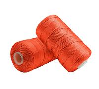 Uiopa Macrame Cord 1.5mm x 400m, Nylon Macrame Yarn for Crochet and Knitting, Orange Crochet Yarn for Wall Hangings, Dream Catchers, Jewelry Making, DIY Craft Project