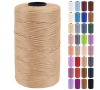 Uiopa Macrame Cord 3mm x 200m Polypropylene Flat Macrame String Crochet Yarn for Handbags, Shopping Bags, Sun Hats, Shoes, Carpets, DIY Crafts, Decorative Projects