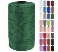Uiopa Macrame Cord 3mm x 200m Polypropylene Flat Macrame String Crochet Yarn for Handbags, Shopping Bags, Sun Hats, Shoes, Carpets, DIY Crafts, Decorative Projects