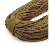 Uiopa Macrame Cord 7mm x 90m, Braided Cotton Rope 8-Strand Natural Drawstring Cord, Thick Macrame Rope for Plant Hangers, Wall Hanging, Dream Catcher, Gardening, DIY Crafts
