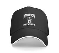 UIOPPIOS Death Row Records White Logo Baseball Caps Fashion Sandwich Hat Men Women Adjustable Sun Hat Travel Gift