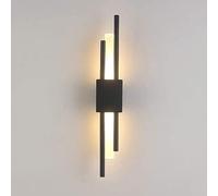 UIOPPOI LED Wall Sconce 8W Creative Up and Down Lighting Modern Indoor Acrylic Wall Lamp Night Light for Bedroom Living Room Hallway Stairs, 3000K Warm White Light (Color : Dark R)