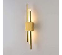 UIOPPOI LED Wall Sconce 8W Creative Up and Down Lighting Modern Indoor Acrylic Wall Lamp Night Light for Bedroom Living Room Hallway Stairs, 3000K Warm White Light (Color : Gold L)