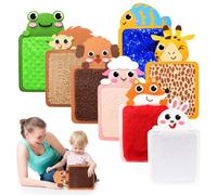 Uiopy Sensory Mats for Autism Children: 8PCS Zoo Animals Textured Play Floor Tiles Mat for Autistic Kids Special Needs Toys - Sensory Activities Equipment for Toddlers Calming Fabric Materials