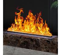 UioQrintan 3D Water Vapor Fireplace, Atomized Fireplace with Real Water-Like Smoke & Flame Vapour Flame Multiple Colors And Flame Adjustment,for Bedroom,Office,Hotel,01,120cm