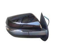 UioQrintan Car Side Door Rearview Mirror Assembly Compatible For JAC T8 Pickup 8210200P306A Auto LED Turn Signal Outside Mirror Assy Without Camera(Black right)