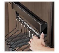 UioQrintan Extendable Pull-Out Closet Valet Rod,Pull Out Trousers Rack,31-61cm Pull Out Heavy Duty Retractable,large Capacity(41cm)