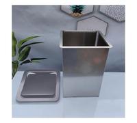 UioQrintan Hidden Desktop Stainless Steel Garbage Can with Swing Lid, Built-in Countertop Balance Flap Cover, Embedded Trash Flap Lid for Kitchen Home Bedroom,Big A