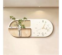 UioQrintan Modern Wall Art Decor Clock, Sandstone Decorative Painting, 3D Vision Artwork, Plug-in Power Supply Wall Sculpture for Living Room, Entrance, Hallway (23.6in)