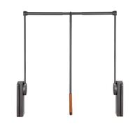 UioQrintan Pull Down Closet Rod, the Width is Adjustable, Push Automatically to Pick Up 90° Corner Closet Pull Down Rods Hanger, Suitable for Corridors, Entrances, Bedrooms, Closets (Size : 890-1250)