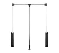 UioQrintan Pull Down Clothes Rail,Wall Wardrobe Rod,Adjustable Telescopic Lift Rod,for Wardrobe and Closet Clothing Storage,Space Saving (Size : 420-1500mm)(420-510mm)