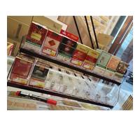 UioQrintan Store Retail Display Cases, Cigarettes Display Rack, Acrylic Wall Mounted Display Cabinet, Auto Cigarette Pusher Cigarette Display Holder (Color : Clear, Size : 38.5x29x22.5cm)
