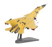 UIPOANSWS Flying airplane model 1/100 Scale Navy Army China J15 J-15 Similar Russia Su 33 SU33 Fighting Falcon Airplane Models Toys Display aviation aircraft model(Yellow)