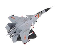 UIPOANSWS Flying airplane model 1/100 Scale Navy Army China J15 J-15 Similar Russia Su 33 SU33 Fighting Falcon Airplane Models Toys Display aviation aircraft model(Titanium)