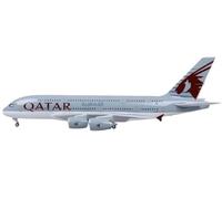 UIPOANSWS Flying airplane model 1/160 Scale 50.5CM Airplane A380 QATAR Airline Model W Light And Wheel Diecast Plane aviation aircraft model