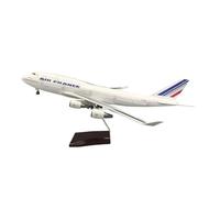 UIPOANSWS Flying airplane model 47CM 747 B747 Model AIRFRANCE AIR France Airlines With Landing Gear Wheels Aircraft Plane Collectible Toy aviation aircraft model