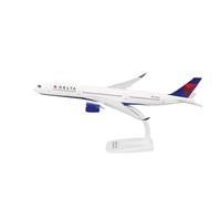 UIPOANSWS Flying airplane model A350-900 1/200 Scale Lufthansa/Delta/Ethiopian/Thailand THAI Airline Aircraft Plane Model Airplanes Collection Display aviation aircraft model(Delta)