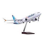 UIPOANSWS Flying airplane model B737 1:85 Scale 47CM For Airbus Dubai Airways Middle East 737 Boeing Series Die-Cast Aircraft Model With Wheels aviation aircraft model