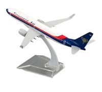 UIPOANSWS Flying airplane model B737 Sriwijaya Airlines 1/400 Scale 737 Alloy Airplane Model With Stand Simulation Airliner Toys aviation aircraft model