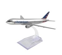 UIPOANSWS Flying airplane model B777 American Airlines 1:400 Scale 777 Aircraft Model With Base Alloy Plane For Collectible Souvenir aviation aircraft model