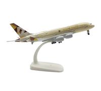 UIPOANSWS Flying airplane model Diecast Alloy Metal Etihad A380 20CM Airlines Airways Aircraft For Collection Display Gifts Toy Decoration aviation aircraft model