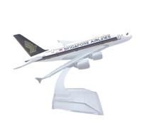 UIPOANSWS Flying airplane model Diecast Alloy Model Singapore A380 16CM/20CM Airlines Aircrafts For Collection Display Airplanes Gifts aviation aircraft model(16CM)