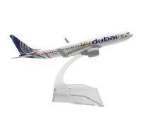 UIPOANSWS Flying airplane model Dubai Airlines B737 Alloy Aircraft Model Diecast Aviation 1/400 Plane Collectible Ornaments Gifts aviation aircraft model