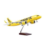 UIPOANSWS Flying airplane model Spirit Aviation Airbus A320 1/80 Scale 47cm For Metal Aircraft Model Collectible Display Piece aviation aircraft model