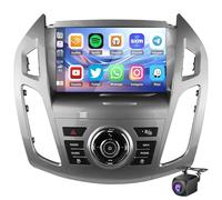 Uipob Car Stereo Radio For For-d Tourneo/Transit Connect 2013-2018 Android 15 Carplay Android Auto GPS Navigation 9'' IPS Touchscreen With Bluetooth Wifi FM/RDS DSP SWC Backup Camera(Size:L100)