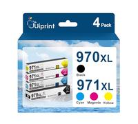 Uiprint 970XL 971XL Ink Cartridge Compatible with HP 970 971 XL, 4-Pack