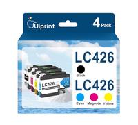 Uiprint LC426 Ink Cartridges for Brother LC426 Compatible for MFC-J4540DW MFC-J4340DW MFC-J4335DW MFC-J4535DW MFC-J4540DW Printers (4-Pack,Black/Cyan/Magenta/Yellow)