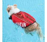 UIQELYS Dog Air-in Life Jacket Red in Size L