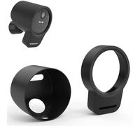 UIQELYS Silicone Skin for SimpliSafe Outdoor Camera Series 2 - Weatherproof Protective Case Cover Accessories, Anti-Glare & UV-Resistant, Conceal Security Cam for Home Safety - Black