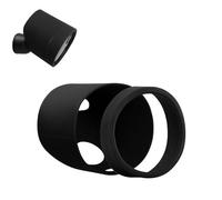 UIQELYS Silicone Skin for SimpliSafe Outdoor Camera - Weatherproof Protective Case Cover Accessories, Anti-UV & Glare Reduction, Conceal and Protect Security Cam Without Blocking Sensors - Black