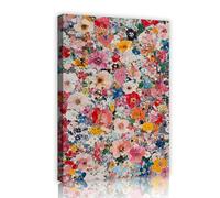 UIRINGART Abstract Floral Canvas Wall Art Colorful Flower Botanical Pictures Artwork Prints Modern Nature Posters Painting for Bedroom Home Decor 45x70cm Innerframe