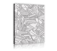 UIRINGART Abstract Geometric Lines Canvas Wall Art Modern Minimalist Patterns Pictures Artwork Prints Posters Painting for Home Office Decor 40x60cm Innerframe