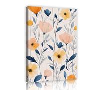 UIRINGART Floral Abstract Canvas Wall Art Botanical Pattern Nature Posters Painting Modern Bloom Prints for Bedroom Kitchen Office Home Decor 65x100cm Innerframe