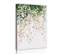 UIRINGART Modern Farmhouse Style Green Hanging Vine Watercolor Canvas Wall Art Botanical Nature Prints Floral Pictures for Bathroom Home Decor 35x55cm Innerframe