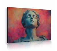 UIRINGART Retro Woman Sculpture Canvas Wall Art Abstract Background Modern Pictures Artwork Prints Posters Painting for Study Room Home Decor 45x70cm Innerframe