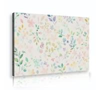 UIRINGART Watercolor Floral Canvas Wall Art Botanical Print Artwork Pictures Blooming Flowers Poster Aesthetic Design for Living Room Home Decor 50x80cm Innerframe