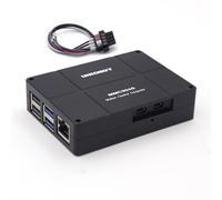 UIROBOT Fanless Mini Pc RasPI5, Industrial Desktop Computer Linux 6.1, 4GB RAM, 32GB MicroSD, PoE, 2×USB 3.0, 2×USB 2.0, 2×HDMI, RJ45, Gigabit Ethernet, CAN2.0B and Power Input Port, Metal Case