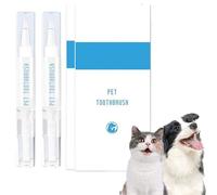 UIRPK Pet Toothbrush Pen,Dog Teeth Cleaning Pen,New Pet Toothbrush By Pawslovestore,Dog Tartar Remover For Teeth,Cat/Dog Tooth Whitening & Cleaning,Natural Plant Substance (2PCS)