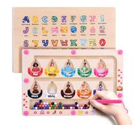 Uiseba Girls Toys Montessori Toys Princess Mini Magnetic Color and Number Maze Toddler Busy Board Sorting Educational Preschool Learning Activities Fine Motor Skills for Kids
