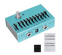 Uitndvyte 10 Band Equalizer Pedal Guitar Effect Processor Portable Equalizer Guitar Effect Unit Adjustment Preamp GUI