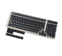 Uitndvyte 115Key Black Knights Keycap Set EDMs Height Double Shot PBTs For Enhances Typing On Computers And Laptops