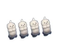 [Uitndvyte] 4/8 Pack Charms 3D Soft Oataurus Pendant Horde Warp Charm Jewelry Supplies, b