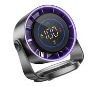 Uitndvyte 4000mAh Cooling Fan Desktop Small Desk Digital Display Table Texture Suitable for Camping LED Display