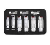 Uitndvyte 9Pcs Socket Wrench Set with 10-22mm Size for Oxygen Sensors and Sending Units Removal Practical Application Socket Wrench Set