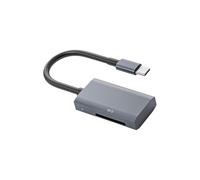 Uitndvyte Aluminum Alloy USB3.0 Card Reader Supporting Both and TFs Cards Fast Speed 5Gbps Transfer Plugs Play LED Indicators and TF Card Reader